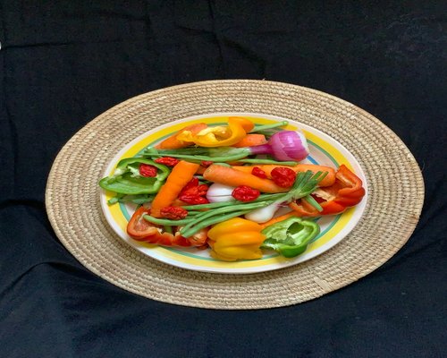 Healthy colorful balanced diet bowl with fresh vegetables